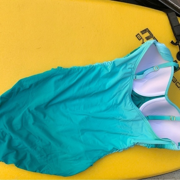 NEW Bleu by Rod Beattie Shirred Underwire One-Piece Swimsuit size 10 - Picture 12 of 12